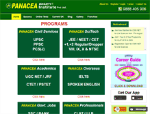 Tablet Screenshot of panaceabharti.com